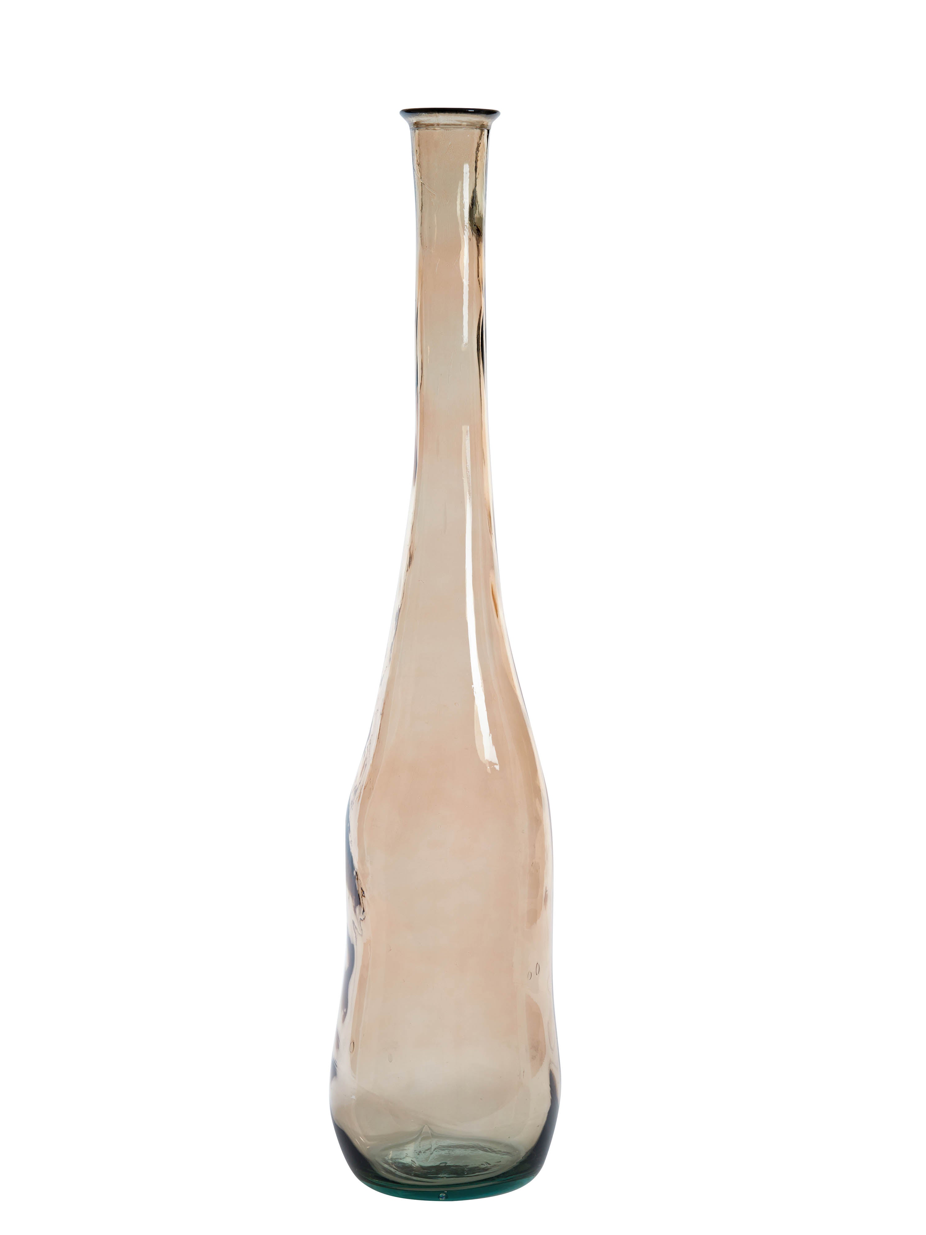 Vonigo Light Brown Tall Glass Vase