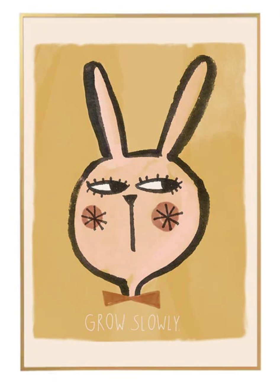 POSTER RABBIT GROW SLOWLY