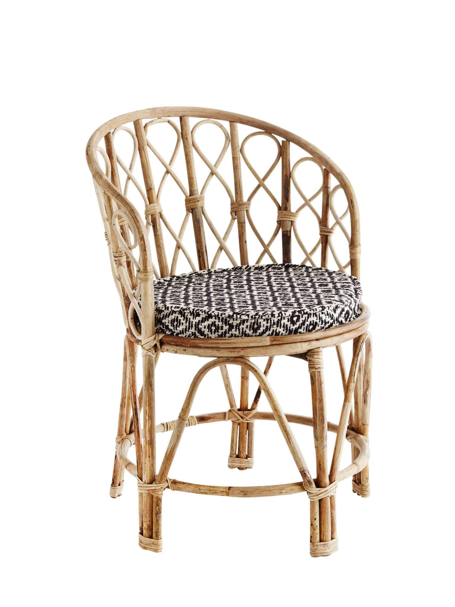 Circular Bamboo Chair with Pad