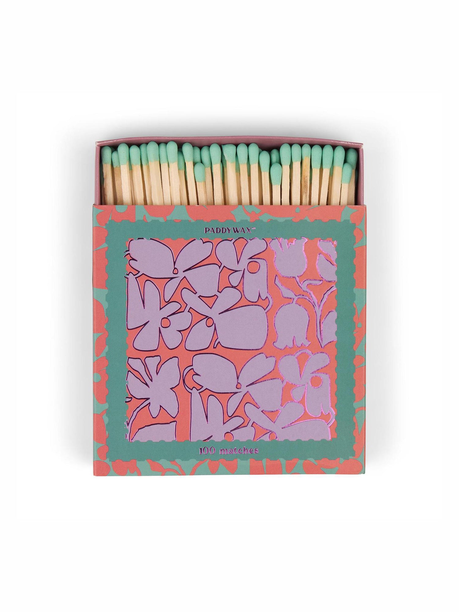 Jumbo Boxed Matches w/ Foil Accents, 100 Matches - 6 Colours Available