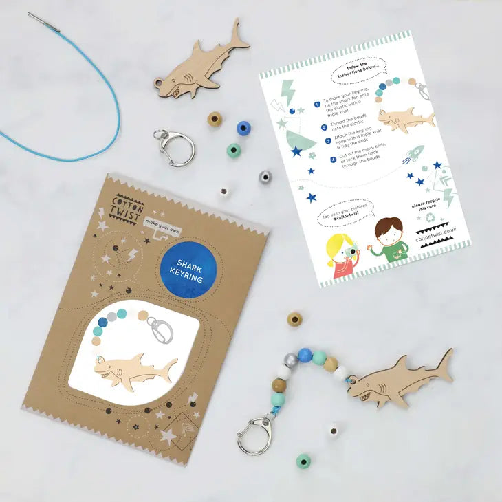 Make Your Own Shark Keyring Kit