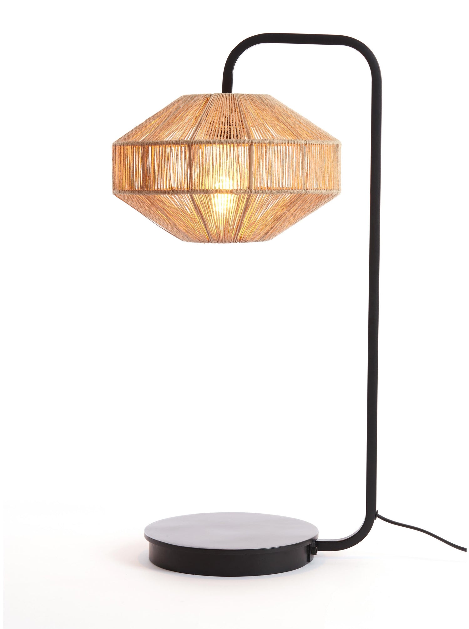 Lyra Natural &amp; Black Table Lamp