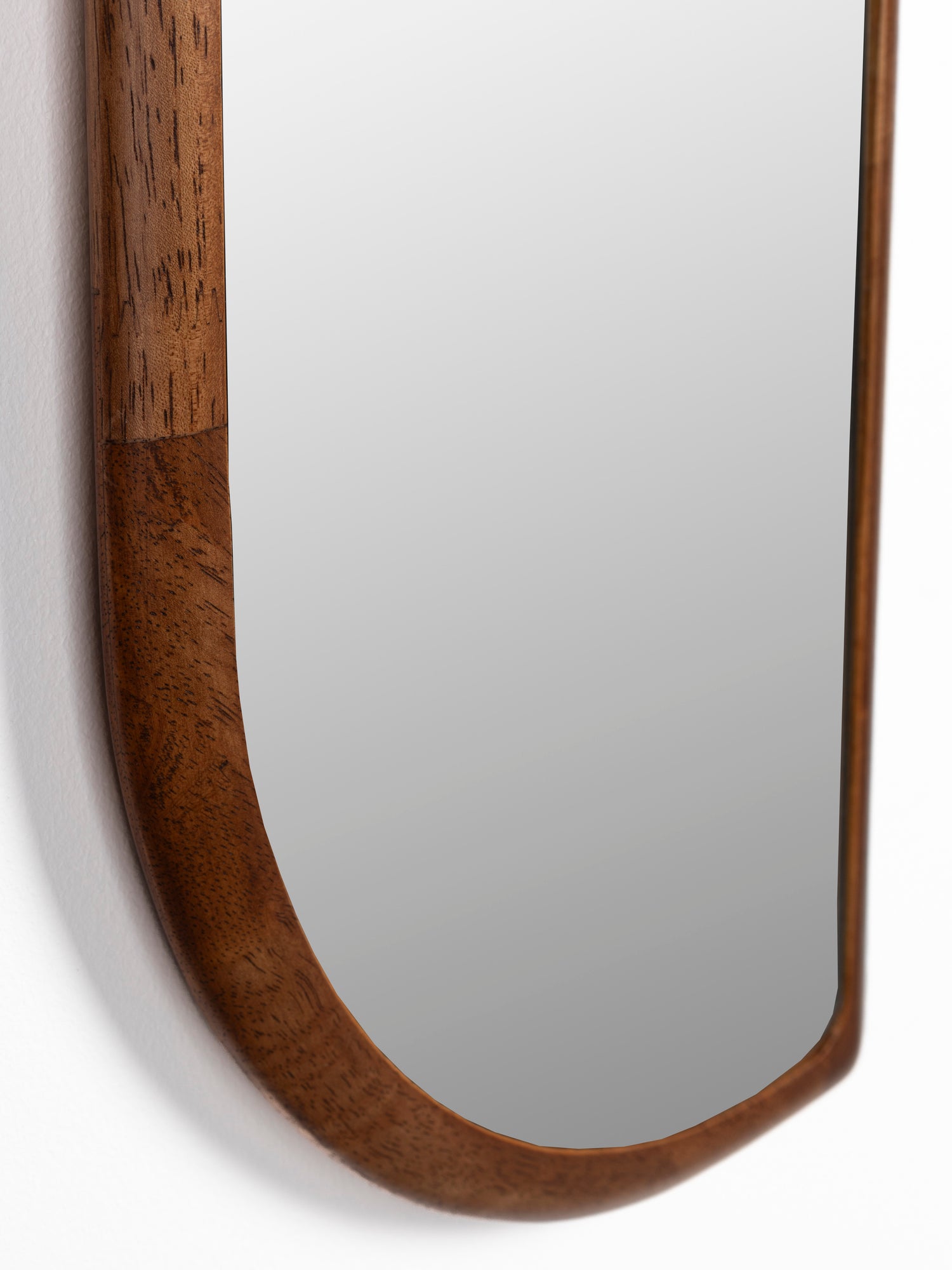 Nyko Asymetric Rubberwood Mirror