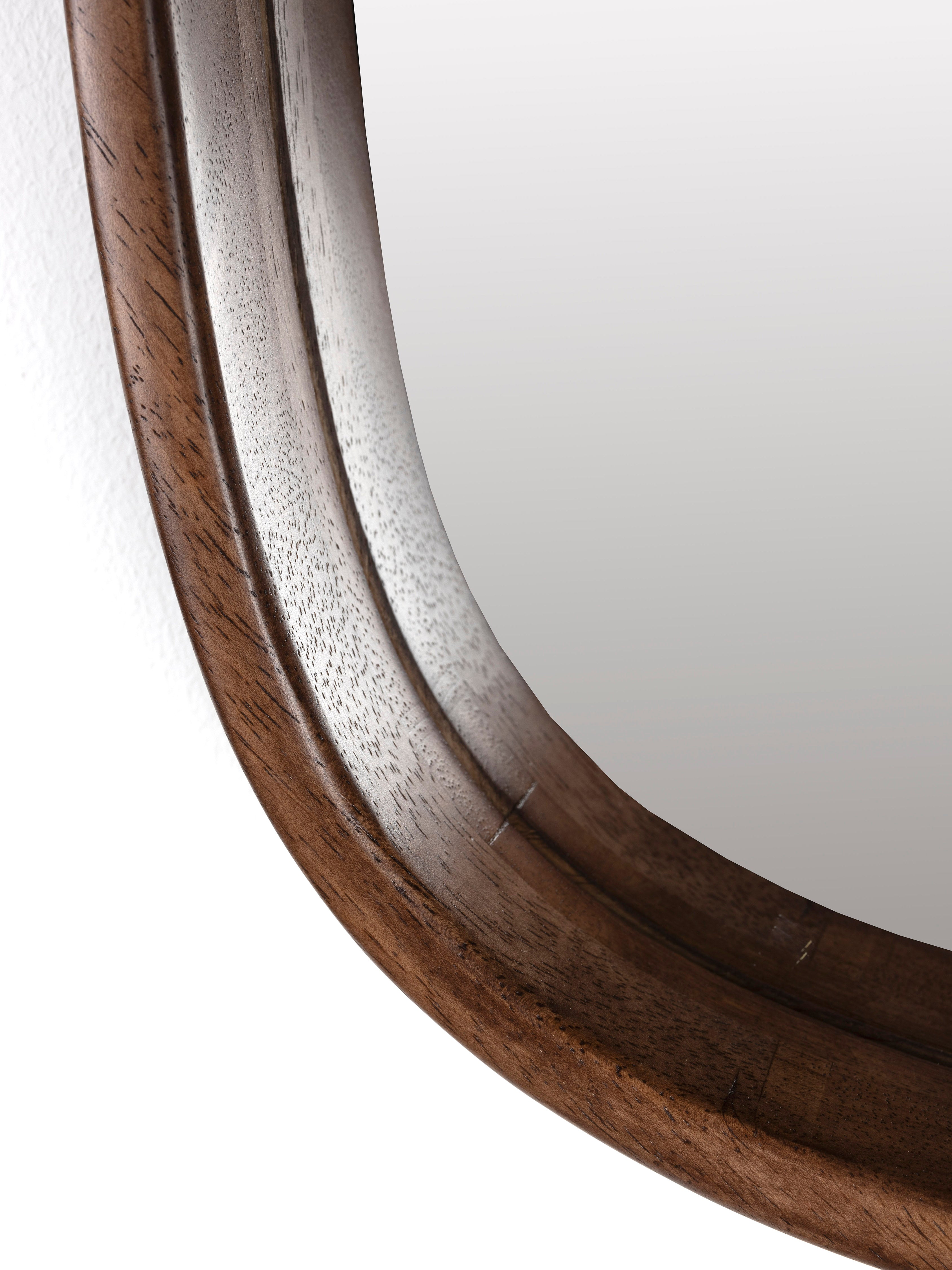 Nyko Square Rubberwood Mirror