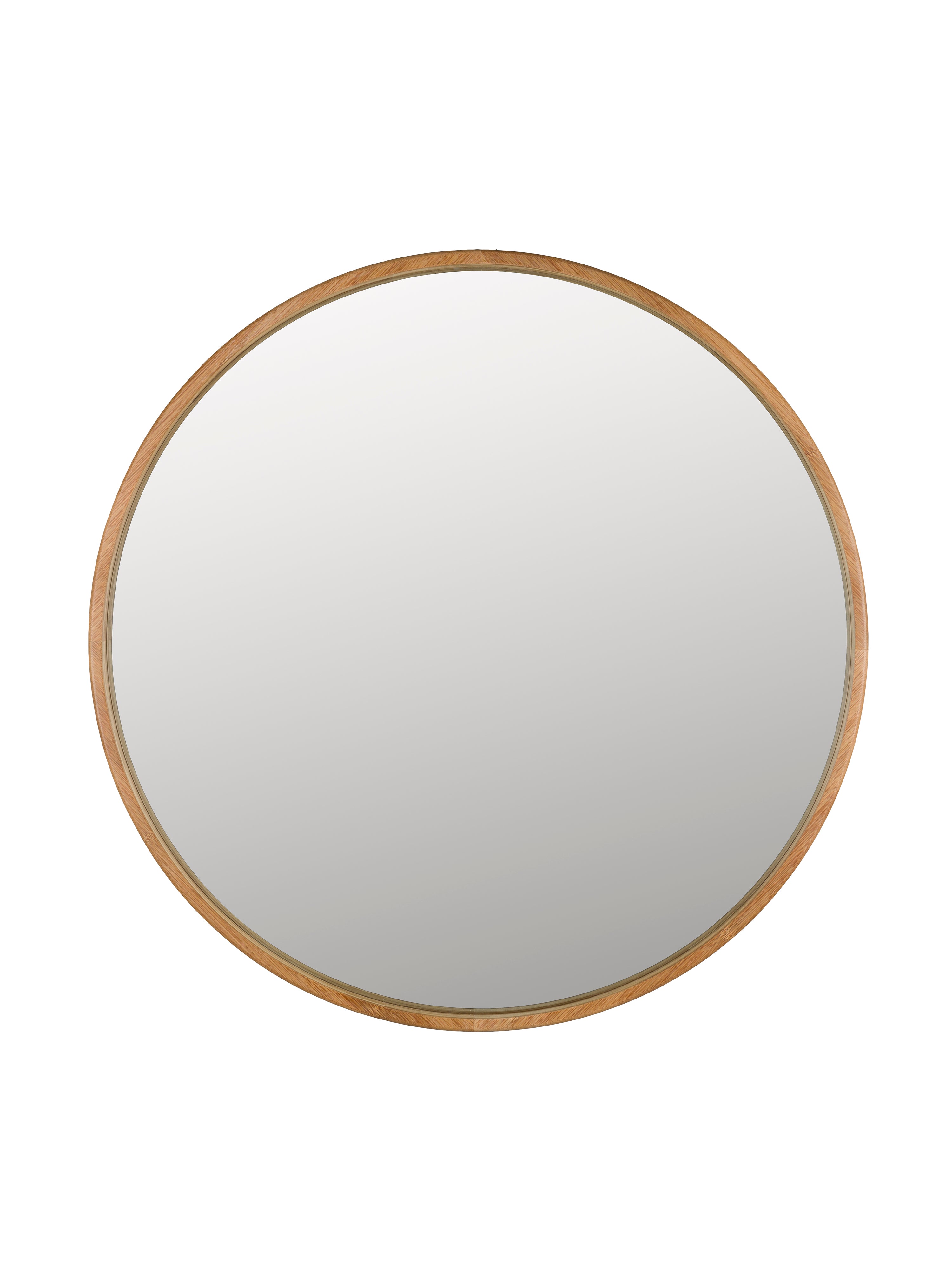 Antique Brass Matz Round Wall Mirror