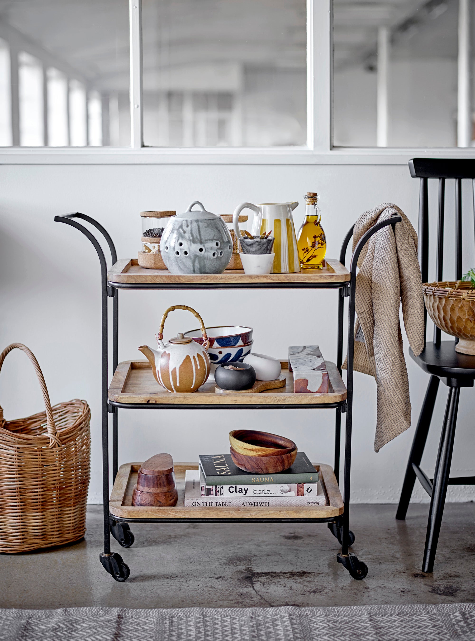 Camellia Brown Dot Serving Bowl