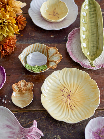 Mimosa Hand-Painted Stoneware Beet Bowl in Purple