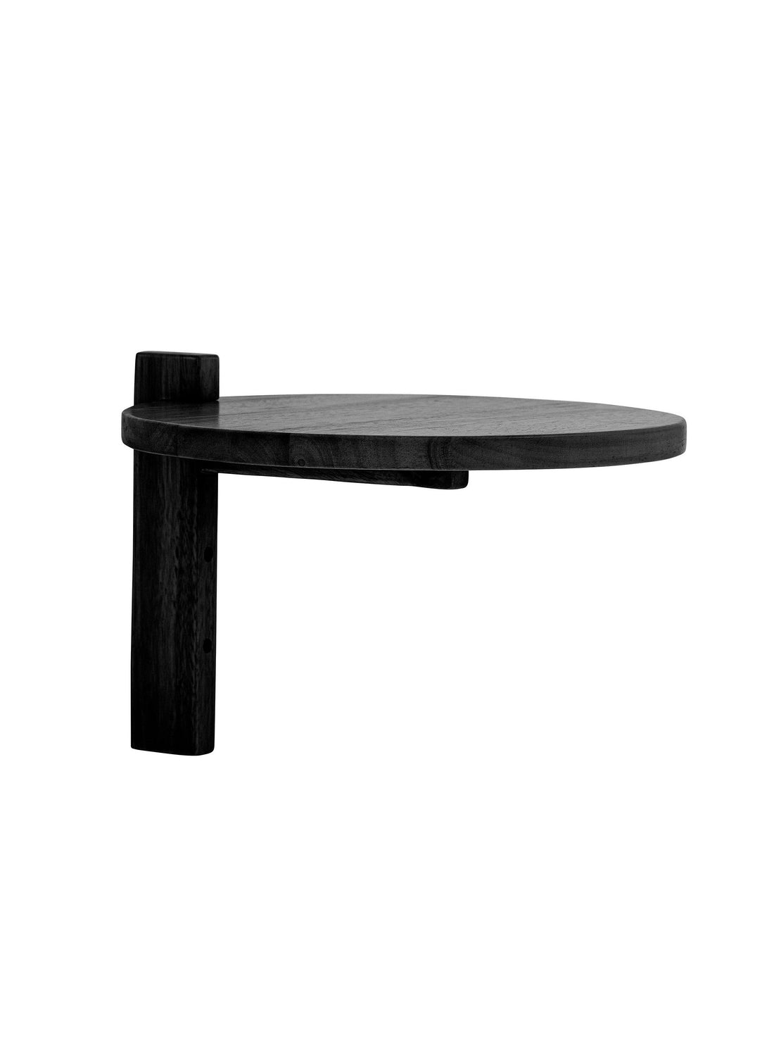 Manu Black Rubberwood Shelf