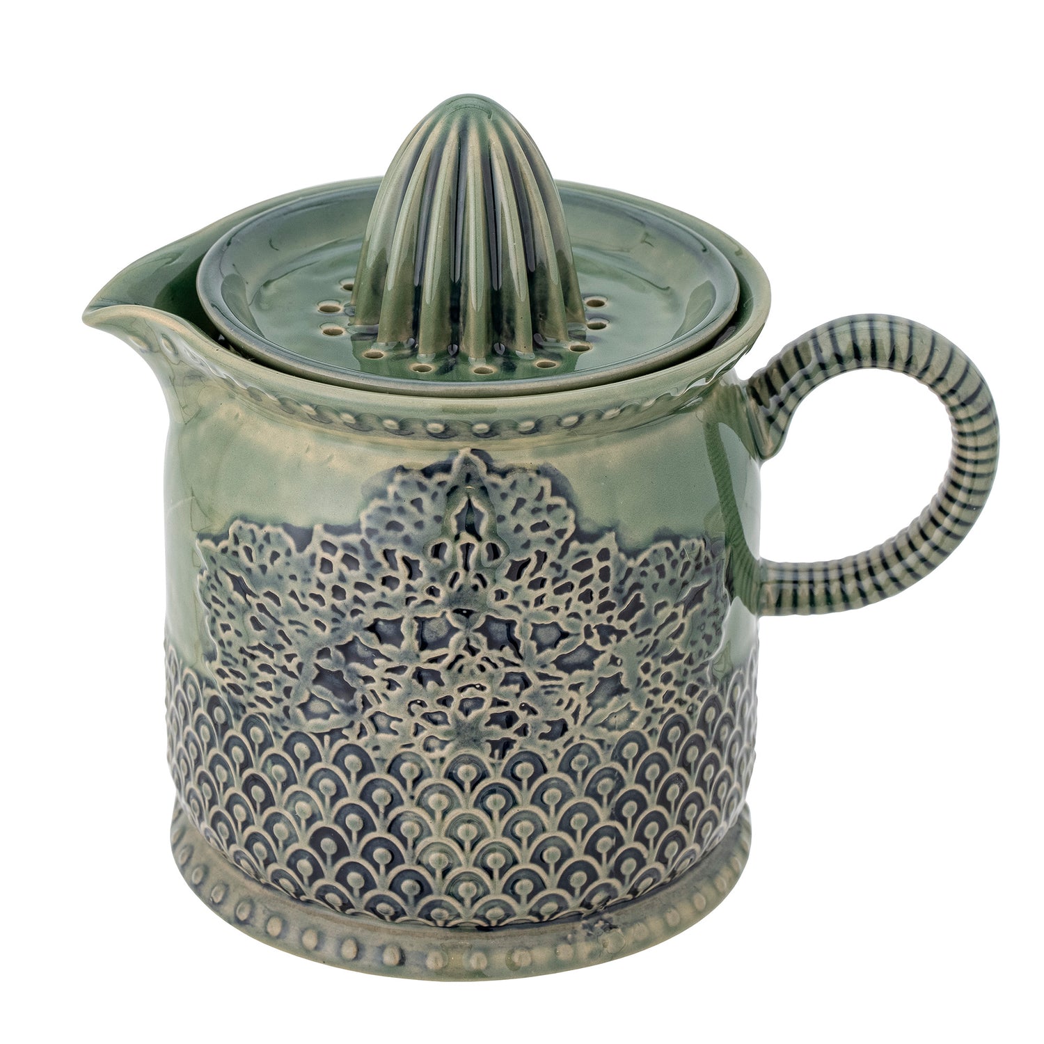 Liselu Green Stoneware Lemon Juicer