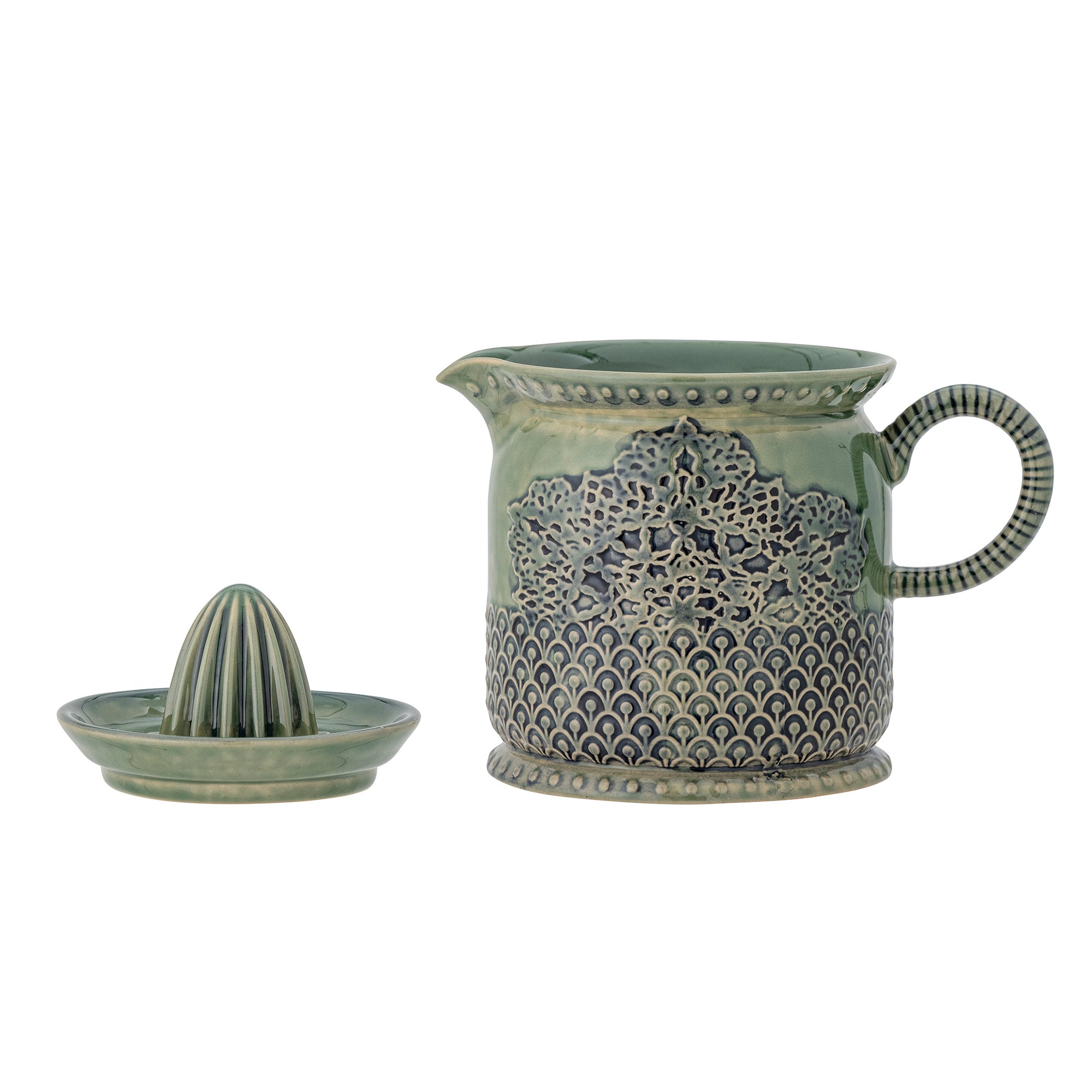 Liselu Green Stoneware Lemon Juicer