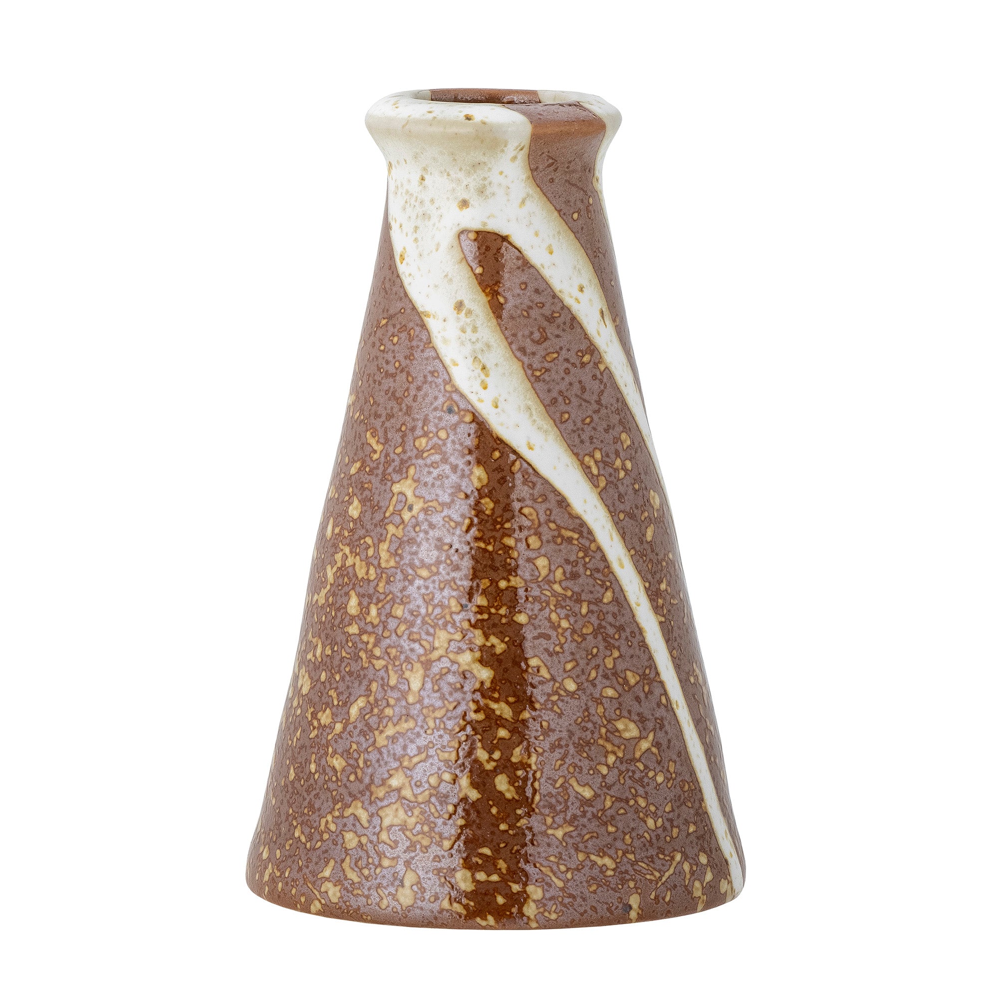 Savitri Brown Stoneware Candlestick