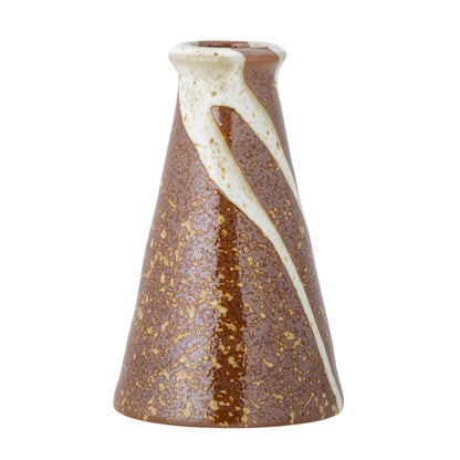 Savitri Brown Stoneware Candlestick