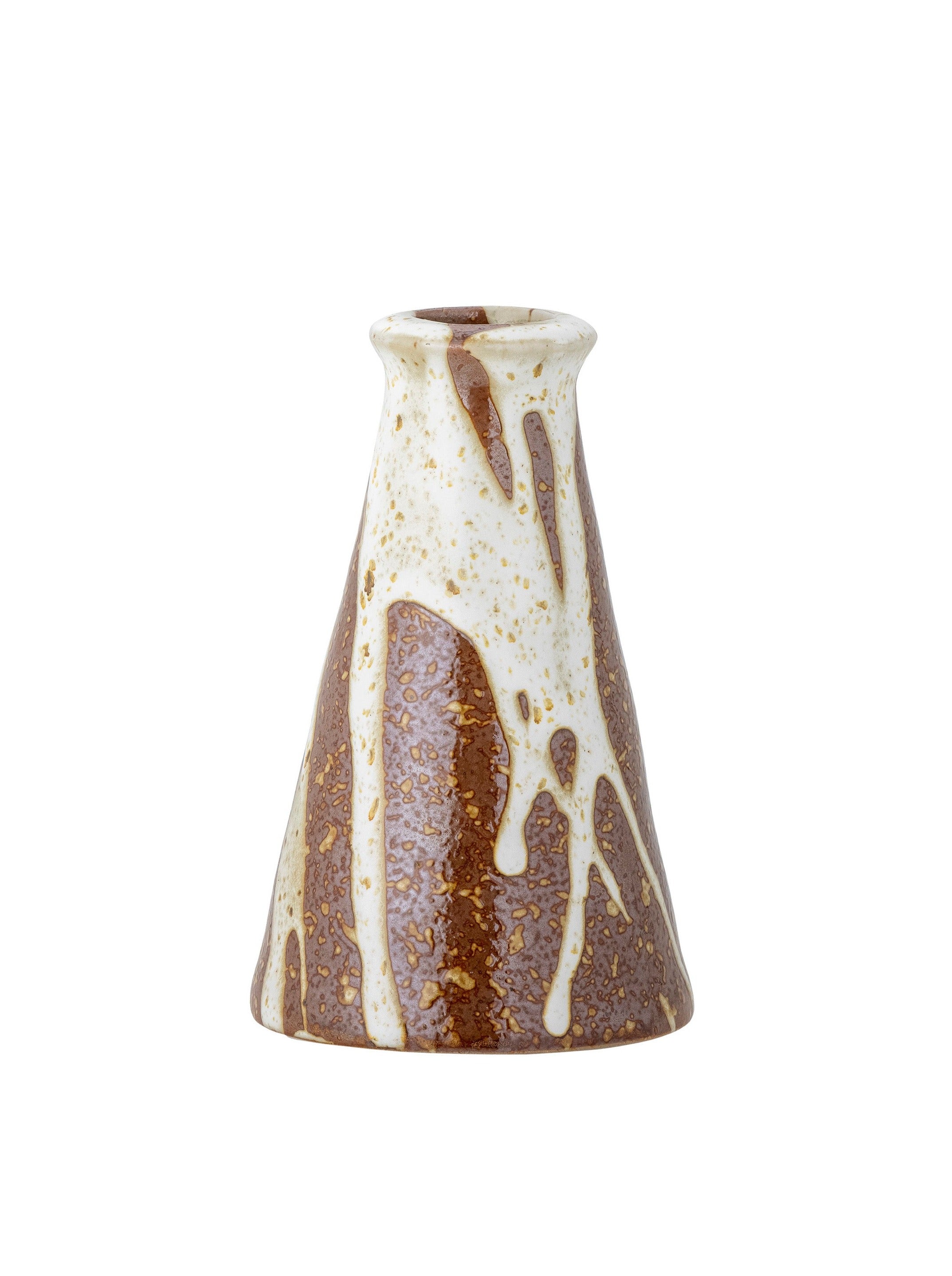 Savitri Brown Stoneware Candlestick