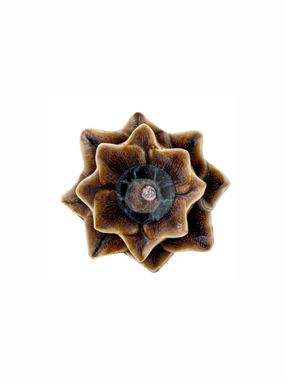 Dinah Handmade Stoneware Flower Votive