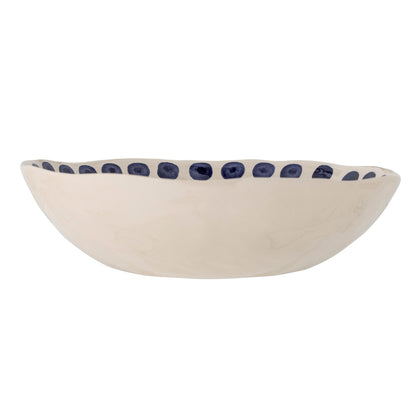 Shama Orange Hand Painted Serving Bowl