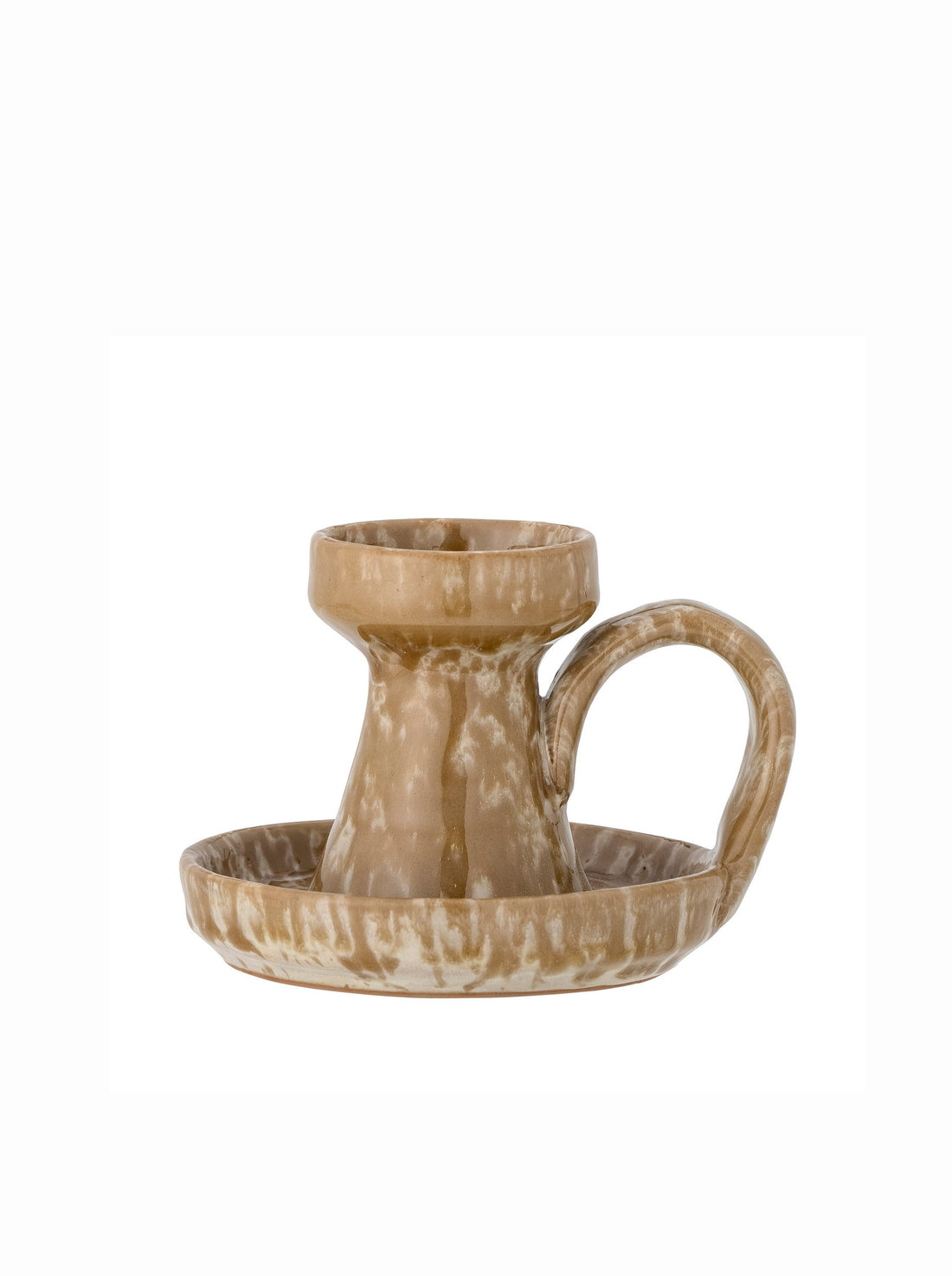 Sayeda Brown Stoneware Candle Holder