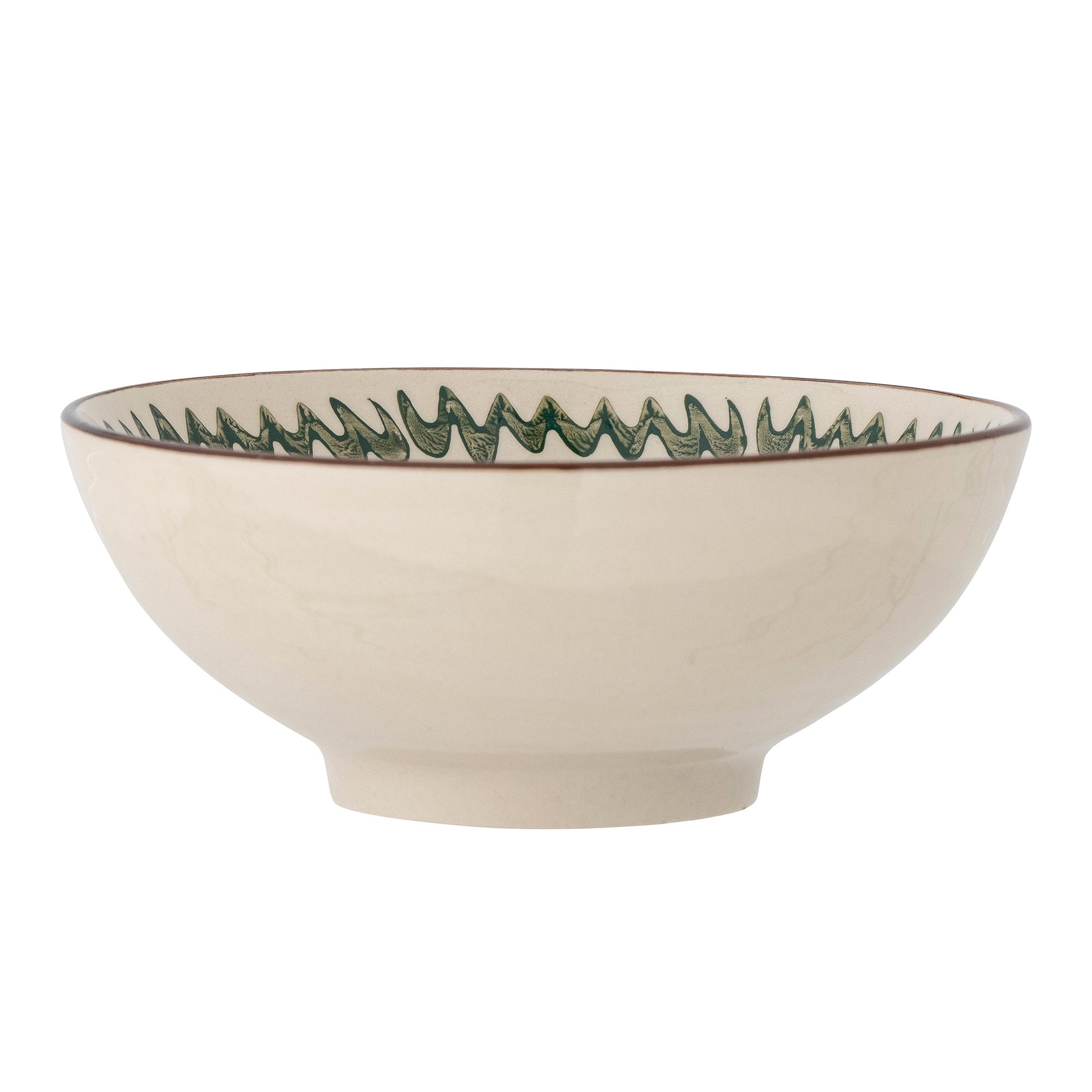 Heikki Small Hand Painted Stoneware Bowl - Green