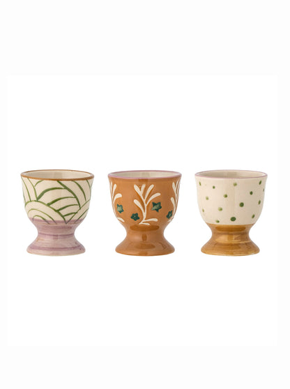 Vincent Hand-Painted Stoneware Eggcup - 3 Designs Available