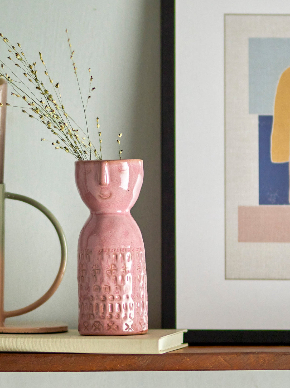 Embala Pink Face Stoneware Vase