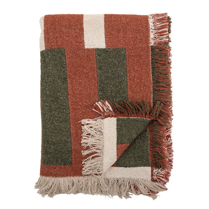 York Recycled Cotton Plaid Throw