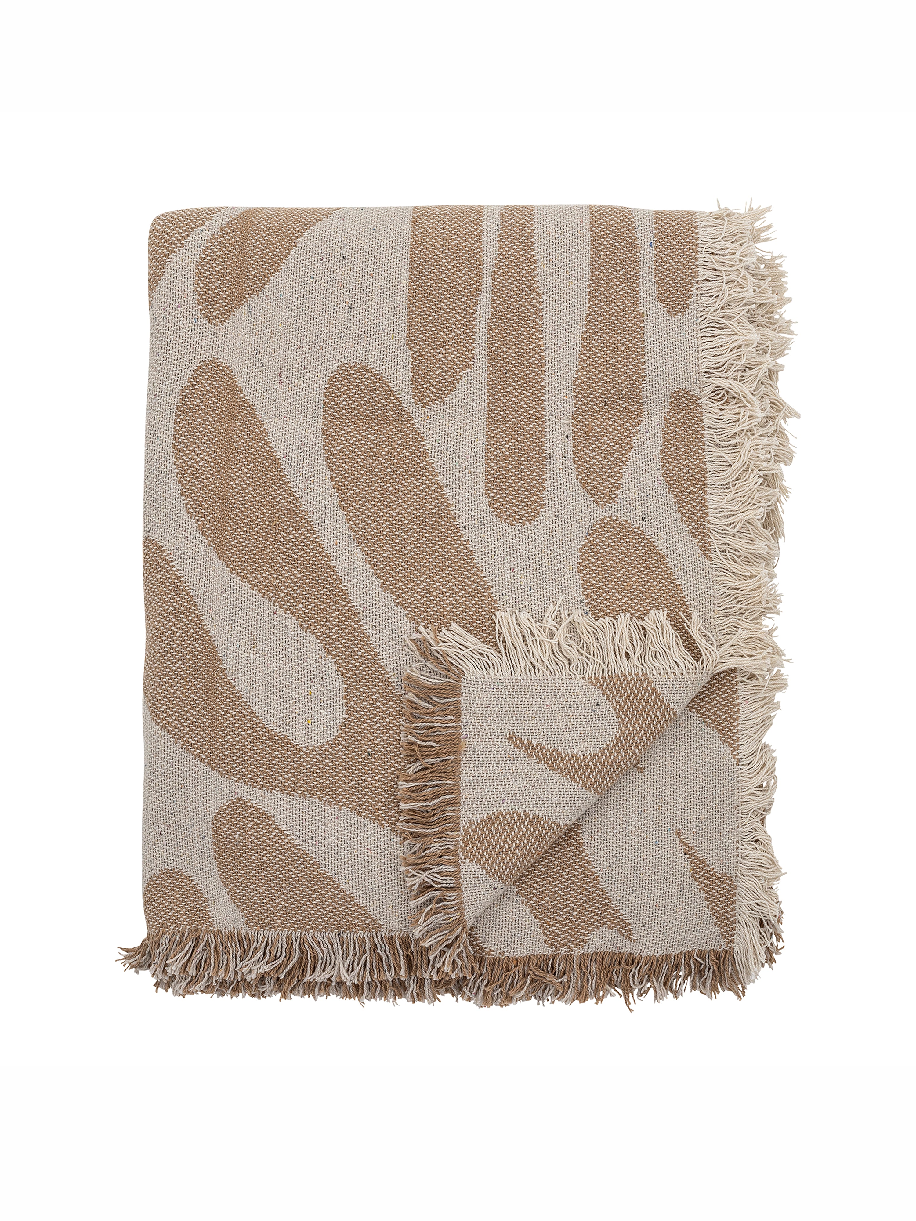 Alk Recycled Cotton Throw - Brown