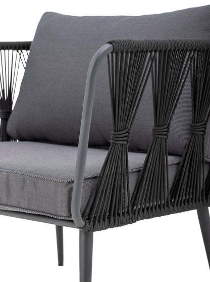 Pavone Outdoor Armchair Black/Grey