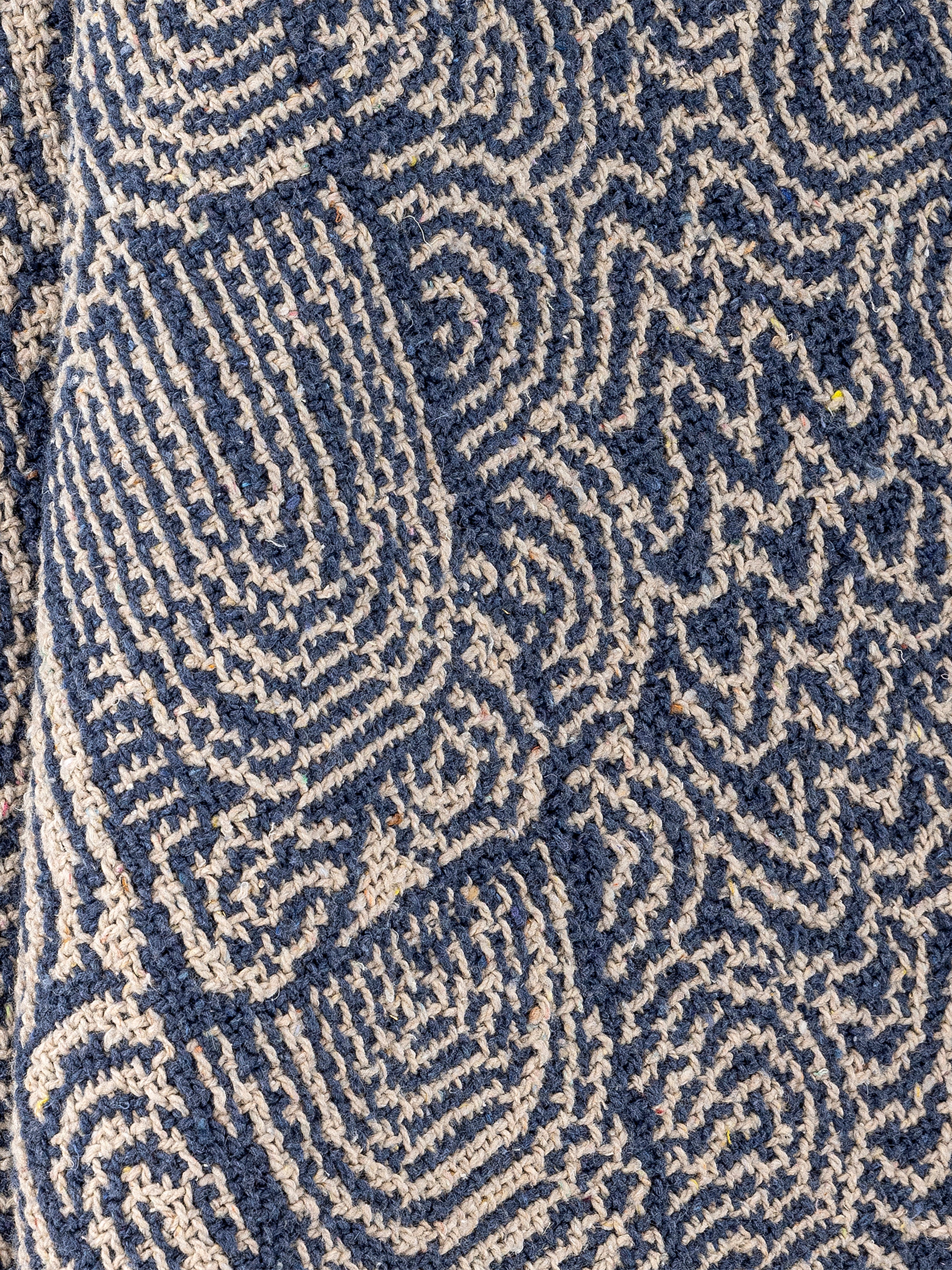 Bresso Throw -  Blue - Recycled Cotton