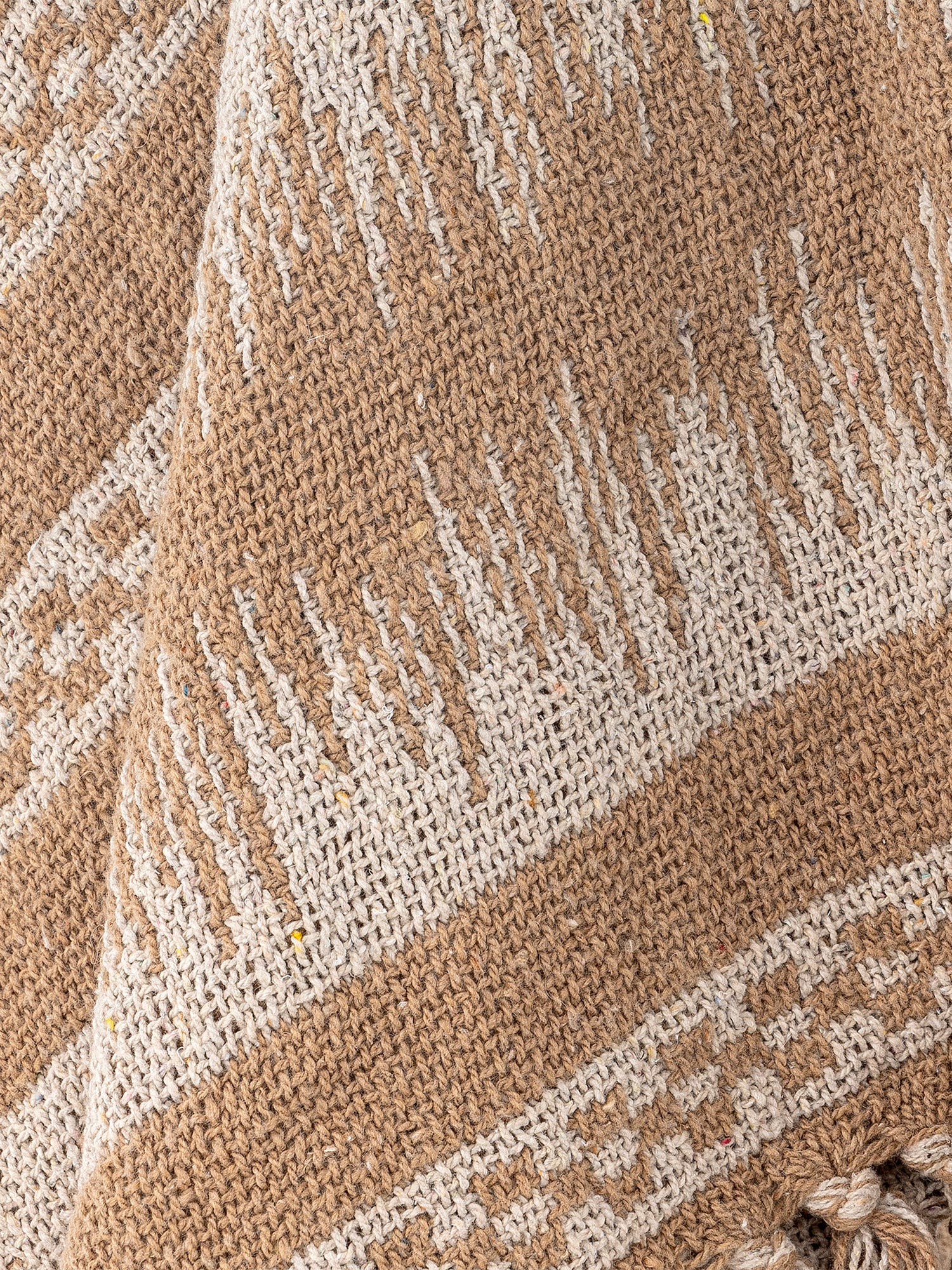 Marmi Throw - Brown - Recycled Cotton