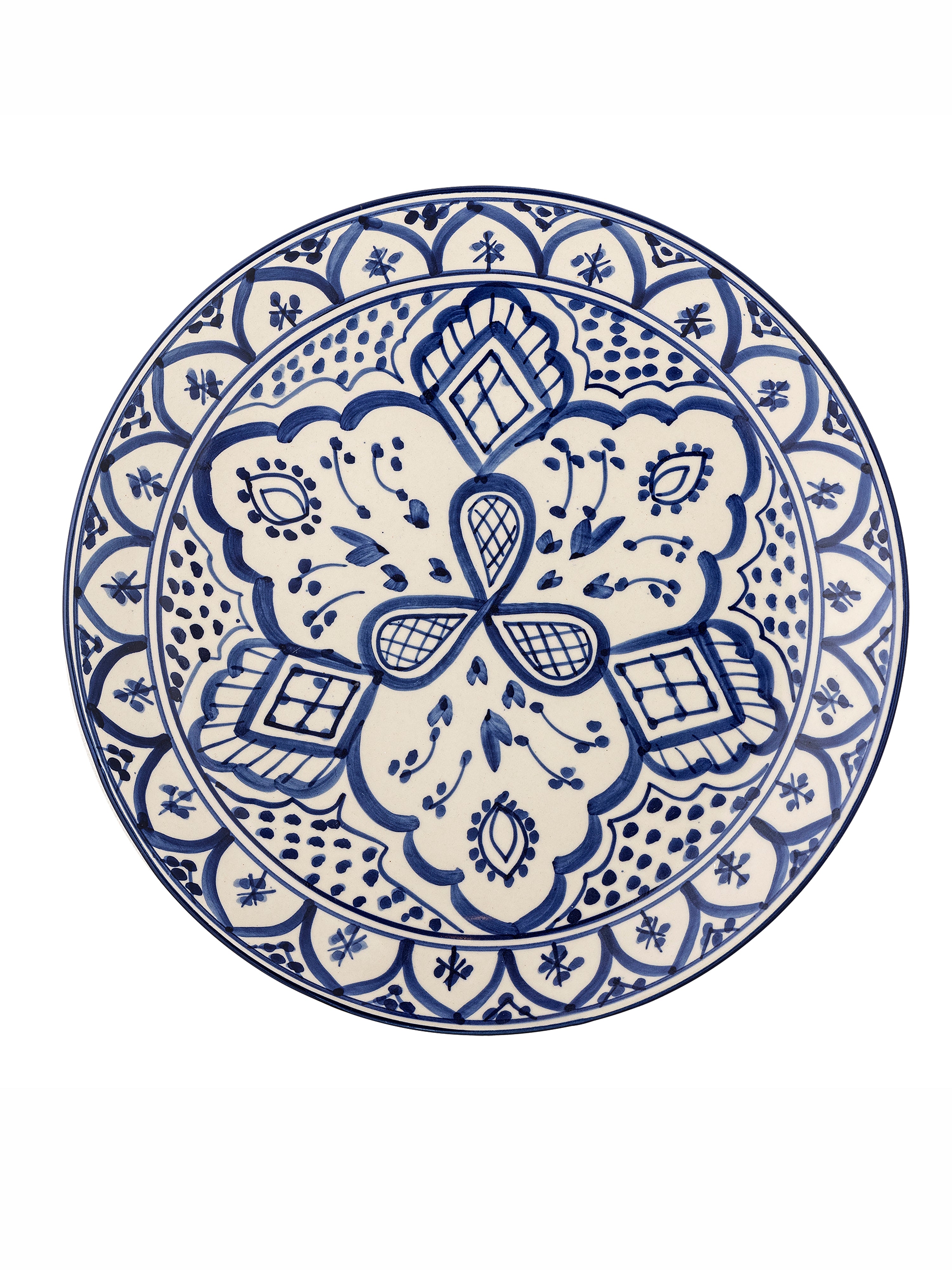 Karlie Plate - Blue - Stoneware - Ø27,5xH2,5 cm