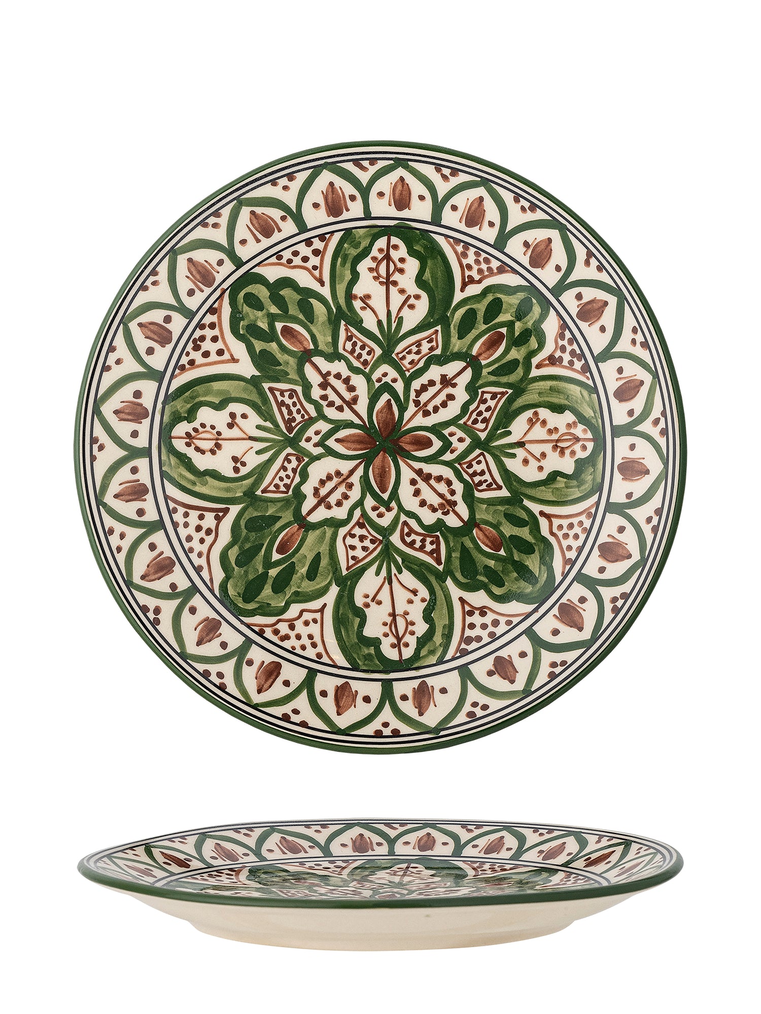 Karlie Plate - Green - Stoneware