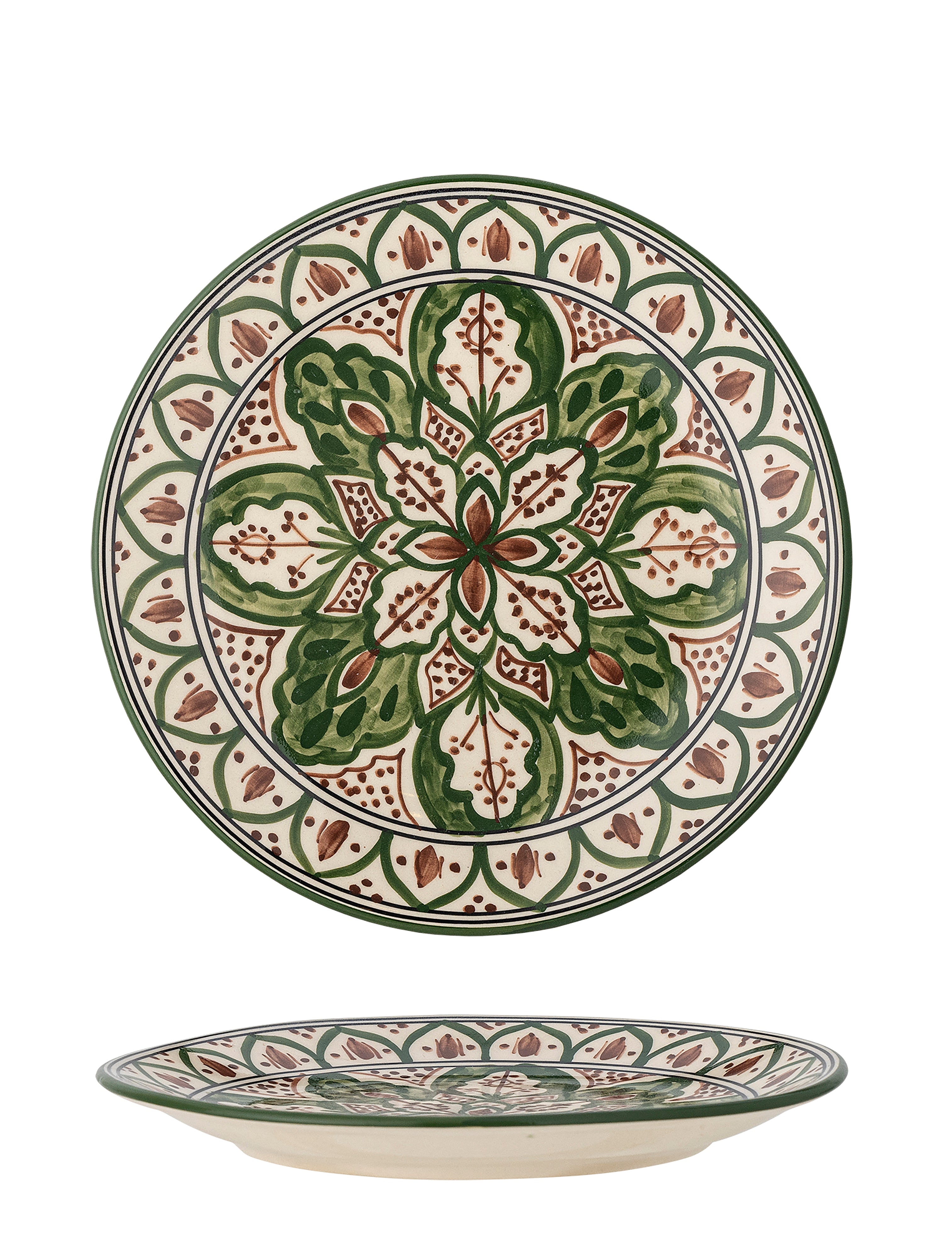 Karlie Plate - Green - Stoneware