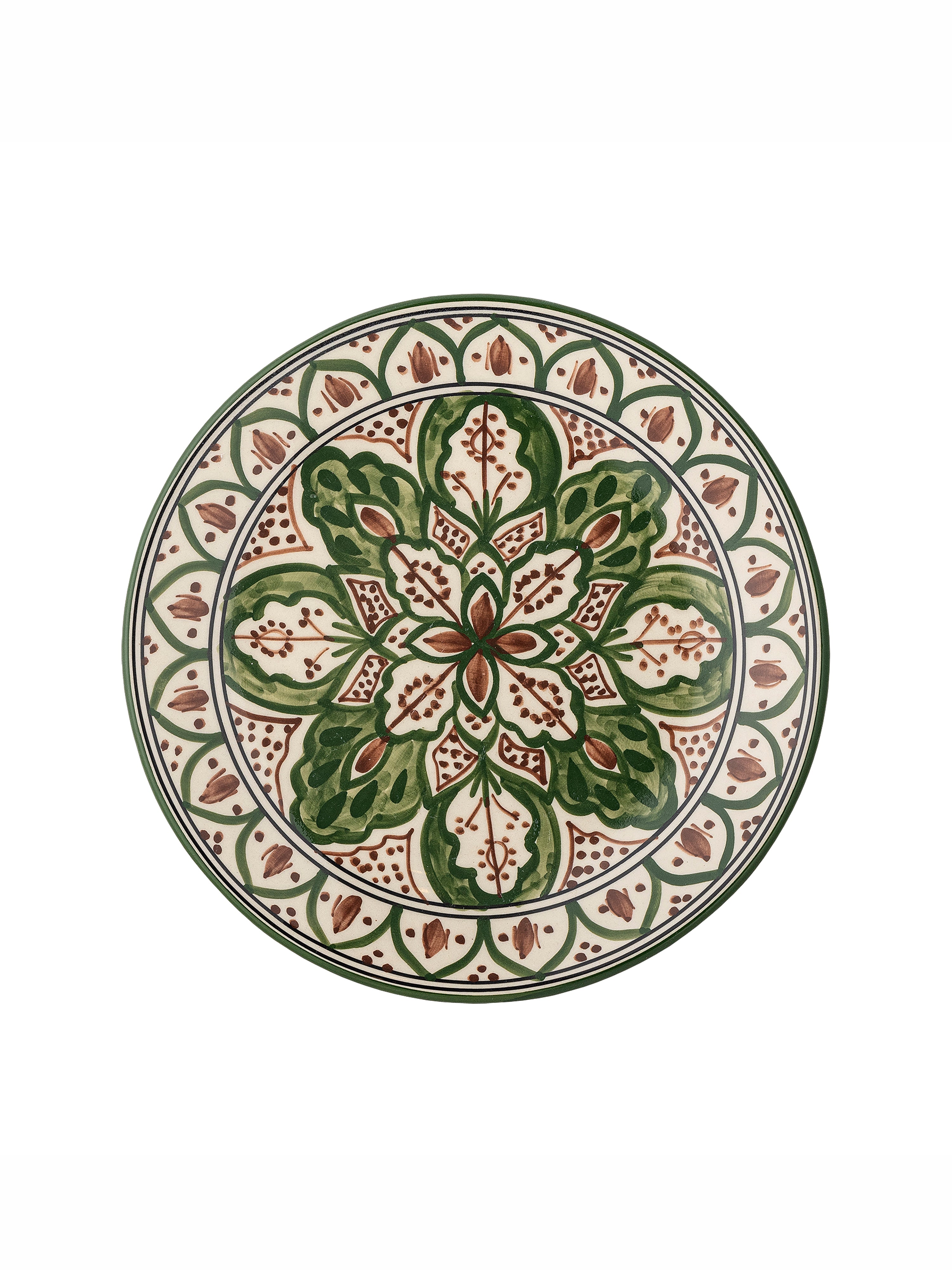 Karlie Plate - Green - Stoneware