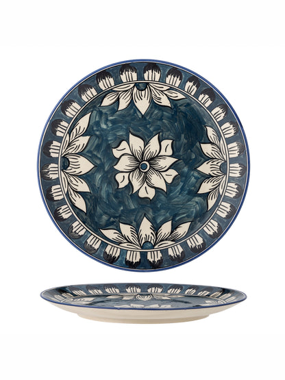 Karlie Plate - Blue - Stoneware