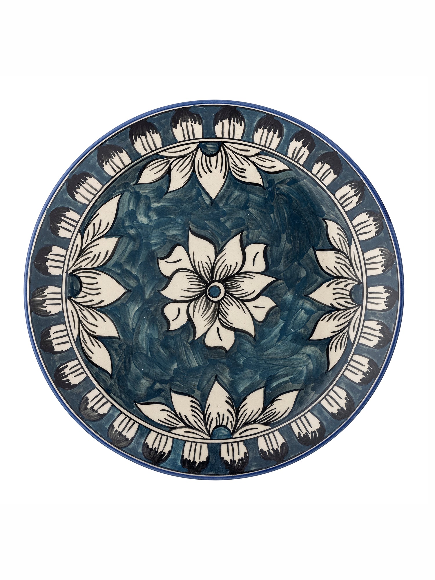 Karlie Plate - Blue - Stoneware