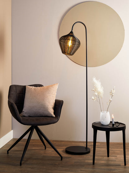 Alvaro Matt Black Floor Lamp