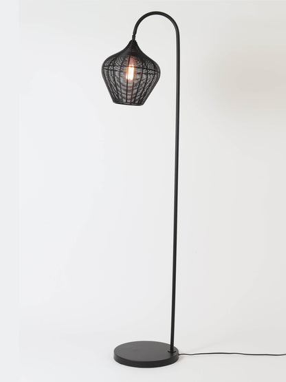 Alvaro Matt Black Floor Lamp