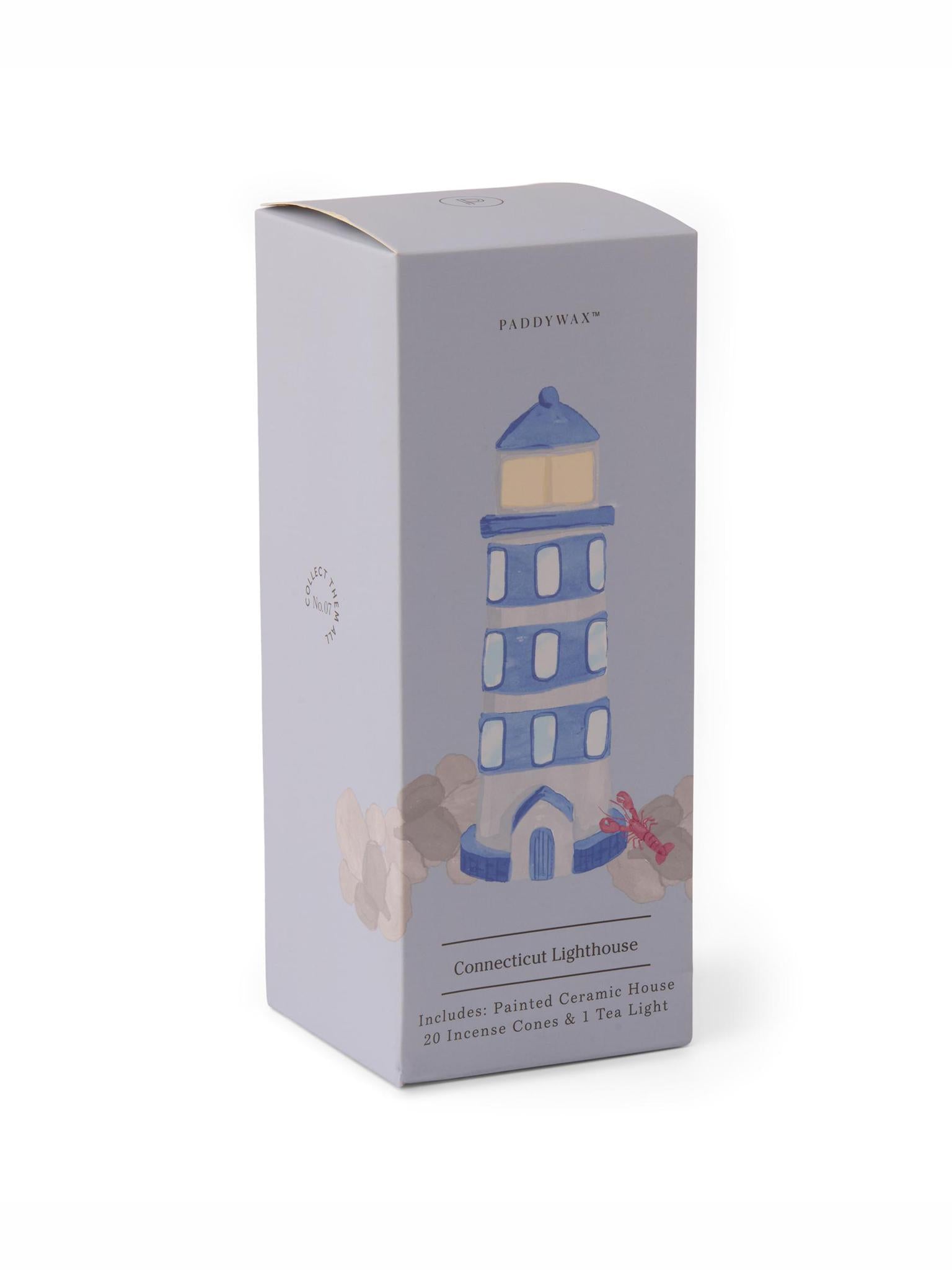 No. 07 - Lighthouse Style Incense &amp; Tea Light Holder (1 Tea Light &amp; 20 Incense Cones)