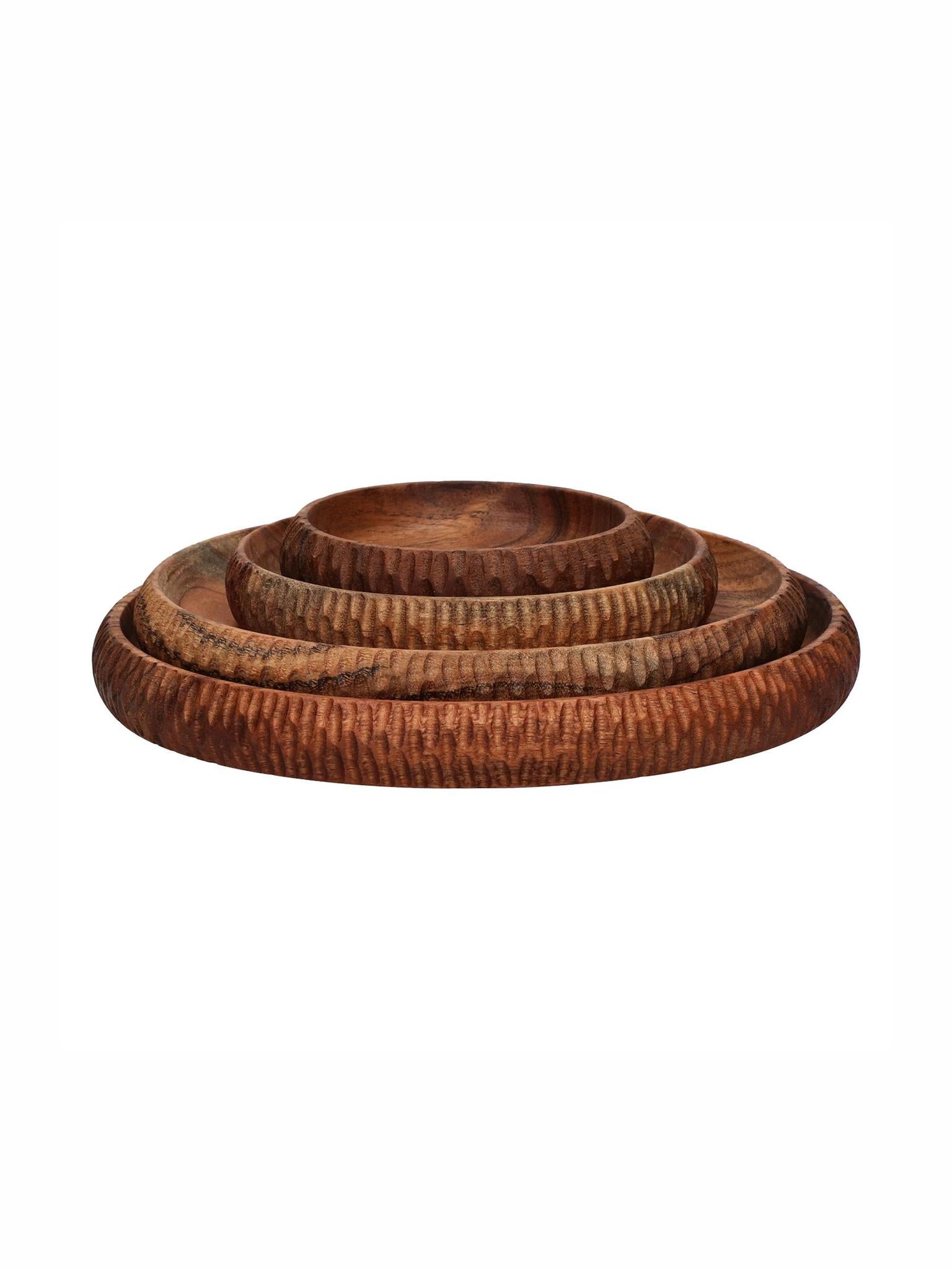 Homage Acacia Wood Bowl - Walnut