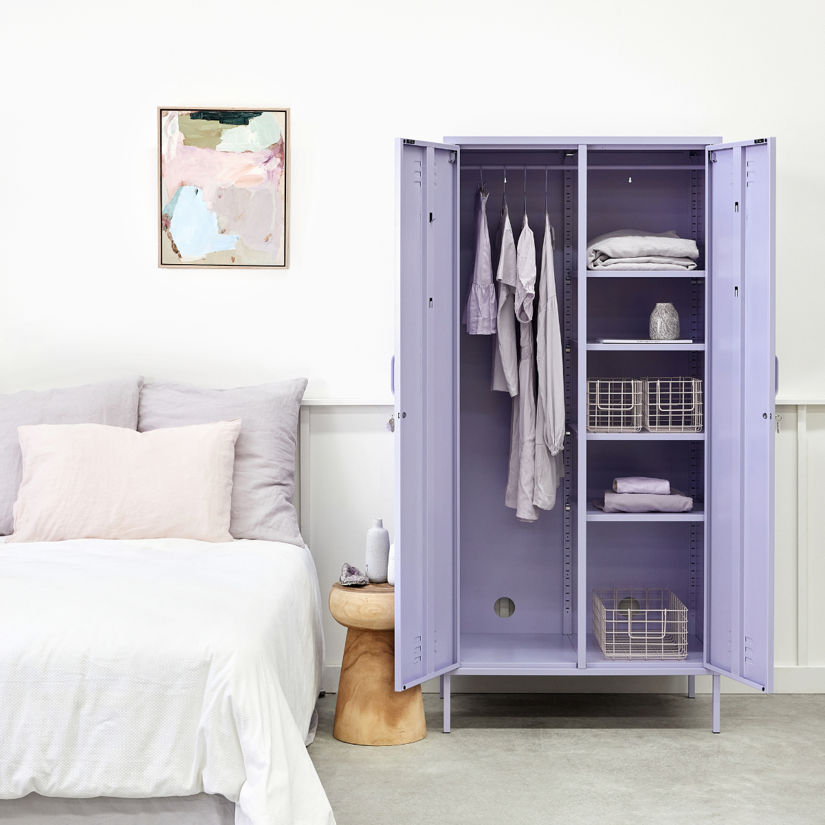 The Twinny Mustard Made Locker in Lilac