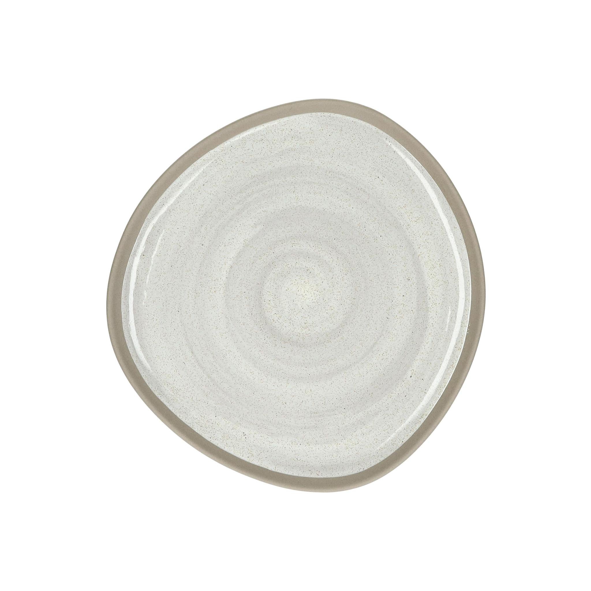 Primeval Porcelain Dinner Plate - Light Grey