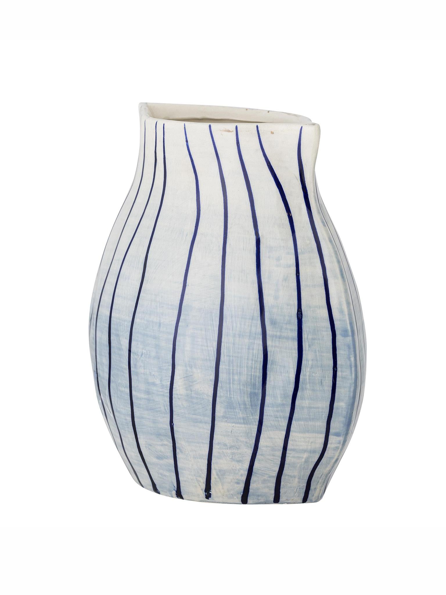 Esra Vase - Blue - Stoneware