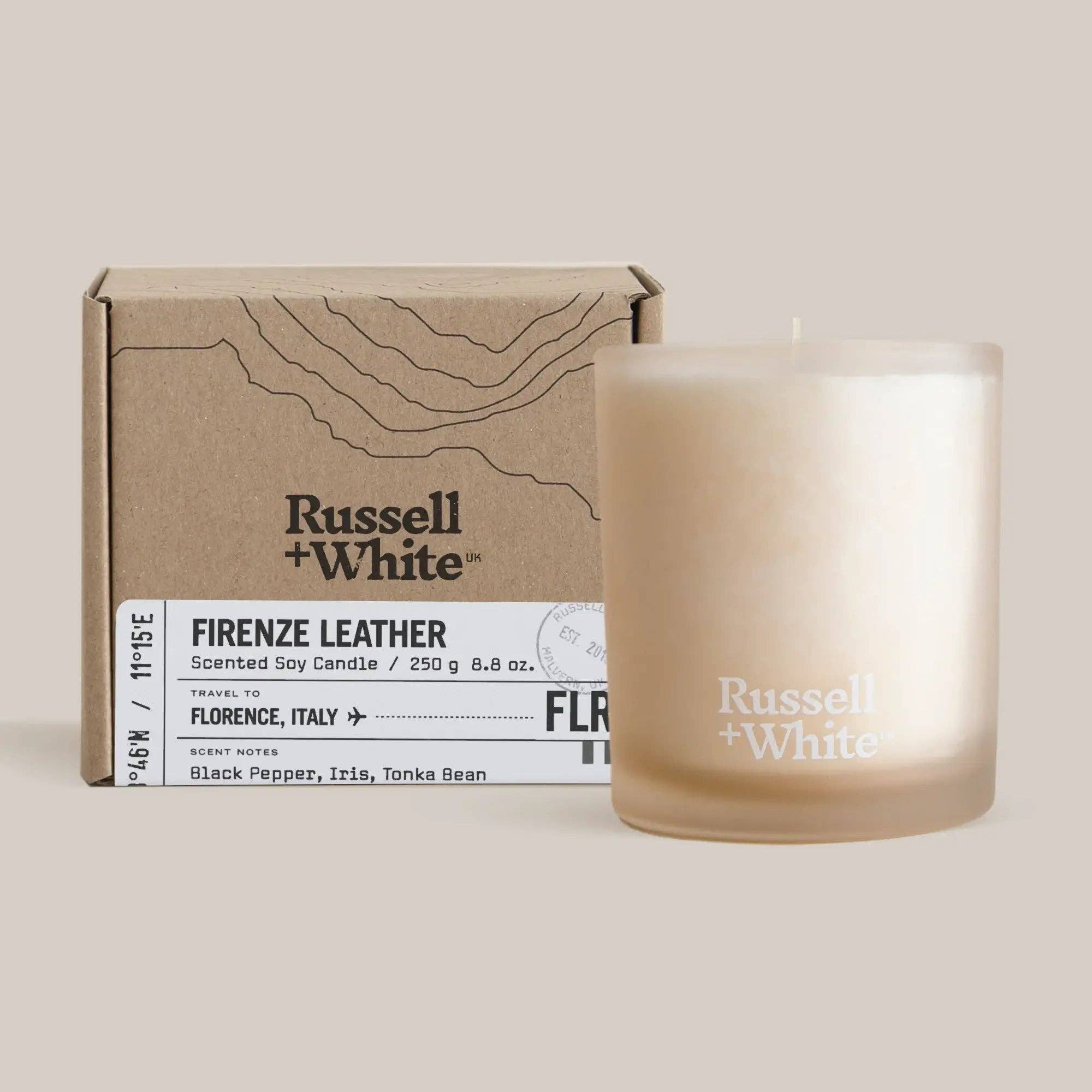 Firenze Leather Scented Candle