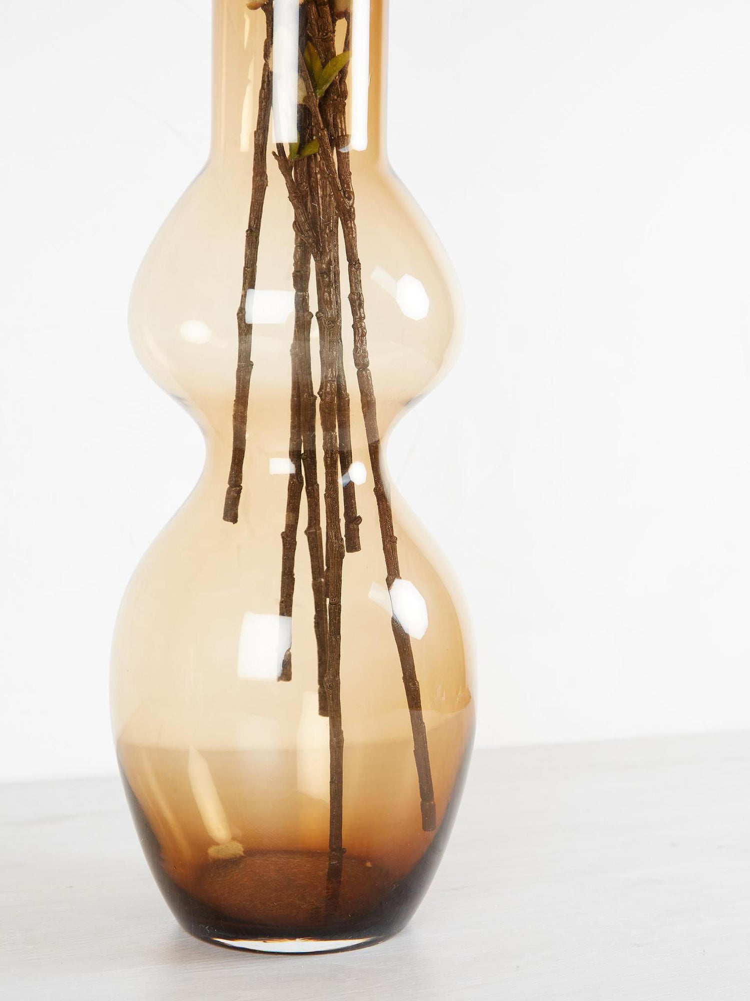 Small Joly Brown Glass Vase