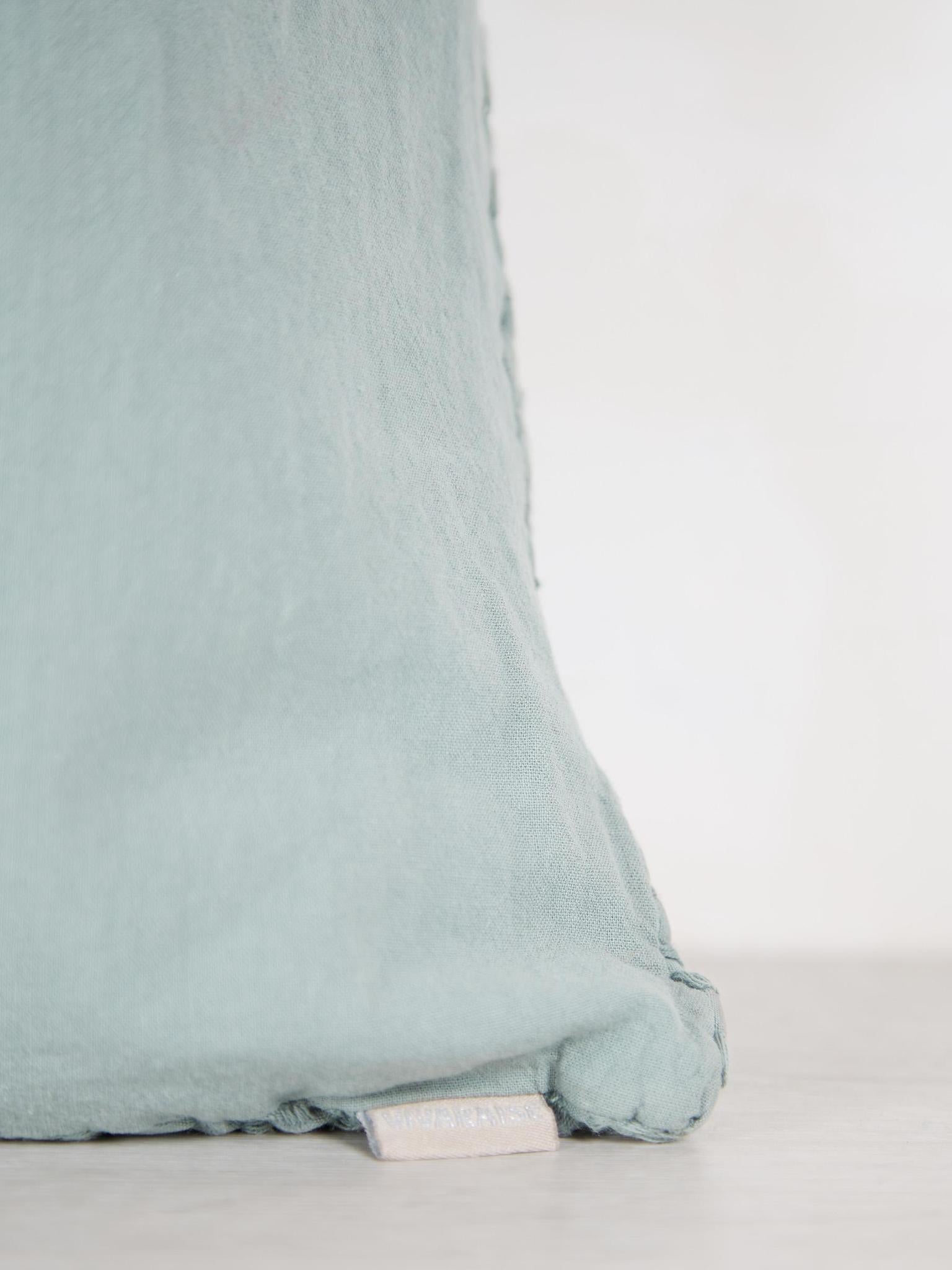 Tana Stonewashed Bed Cushion Vert de Gris