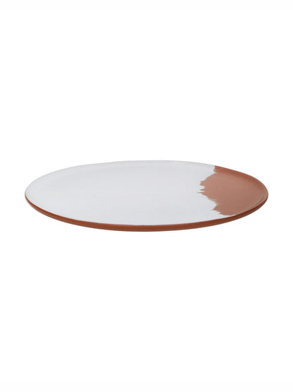 MARIAGE - Porcelain Dessert Plate - Terracotta