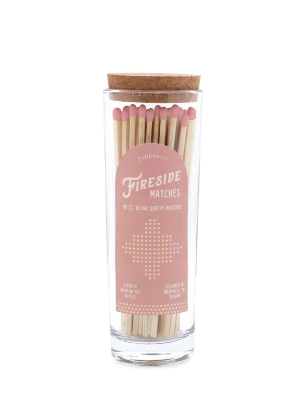 Fireside Tall Safety Matches - Blush Pink