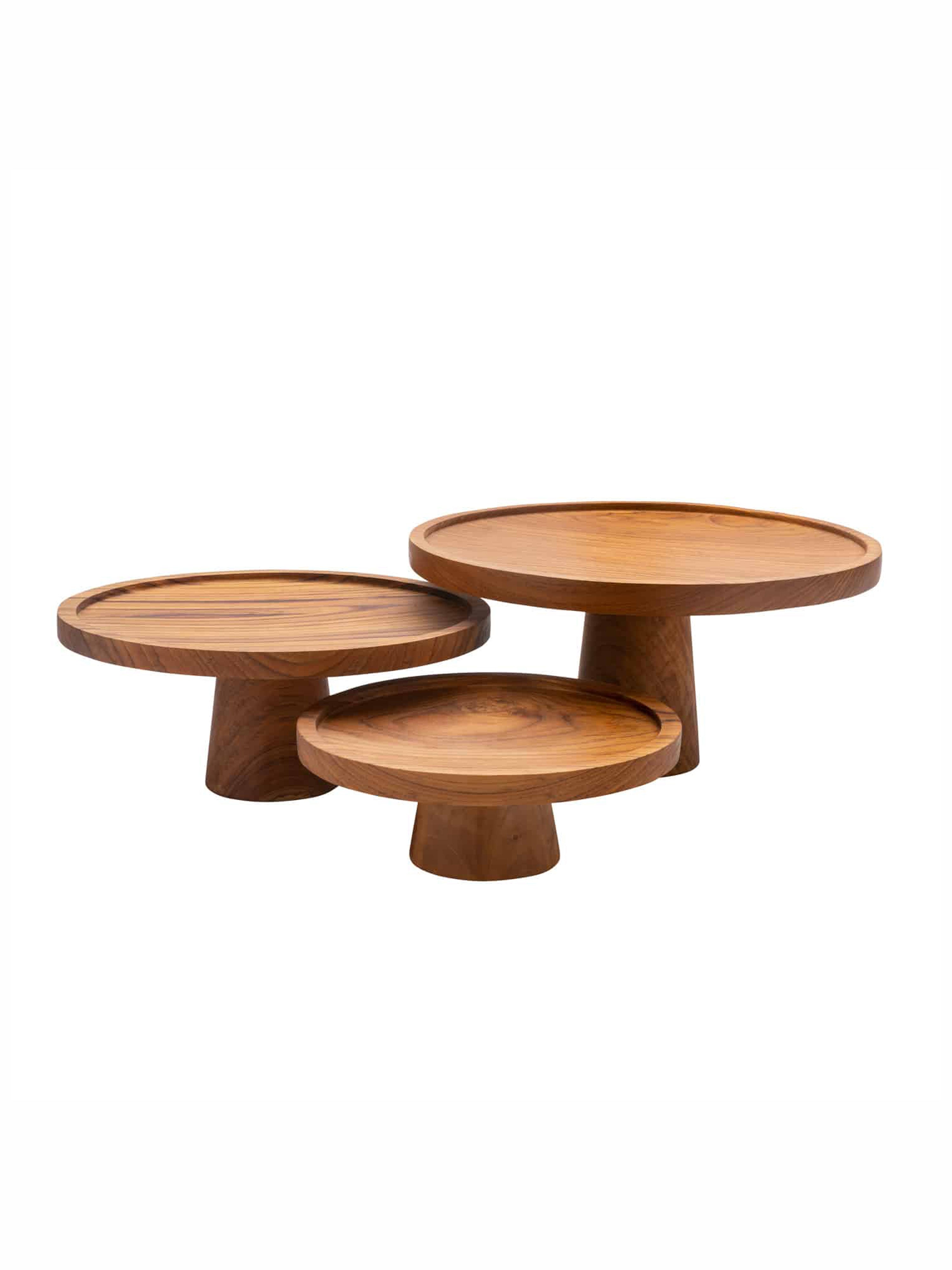 Reclaimed Teak Cake Stand - Small