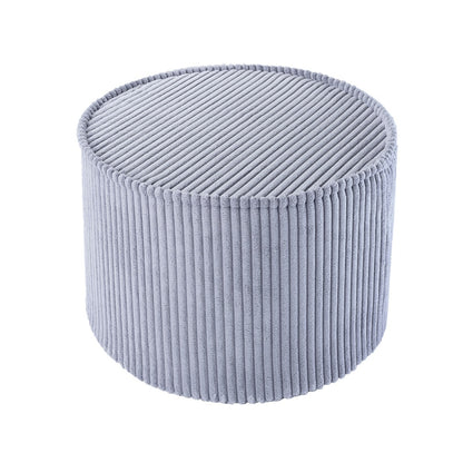 Corduroy Round Pouffe - 6 Colour Options Available