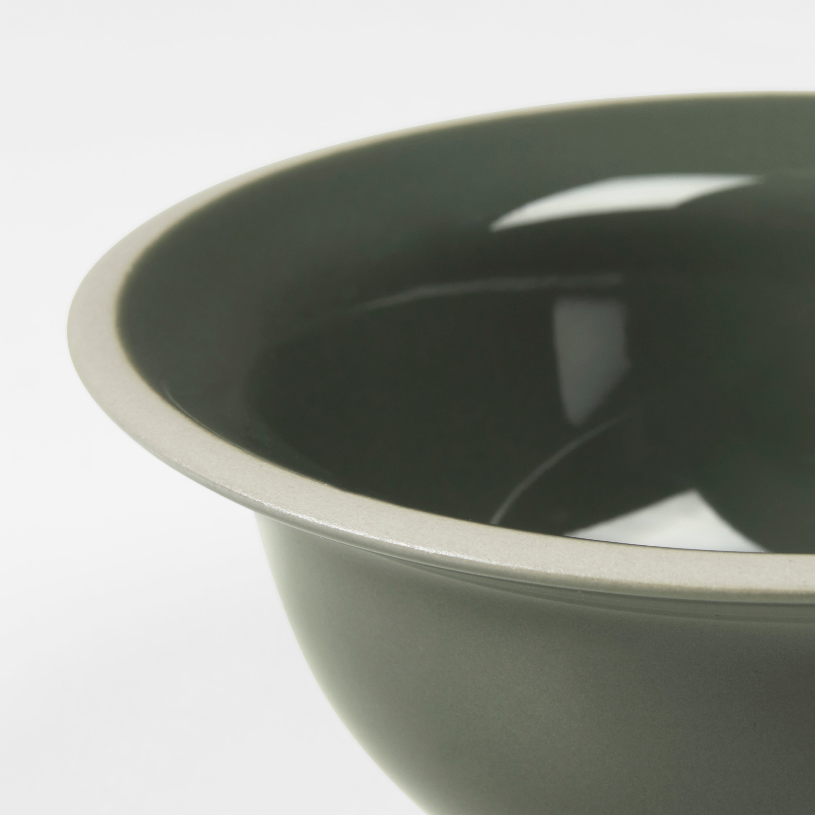 Taverna Green Glazed Stoneware Bowl