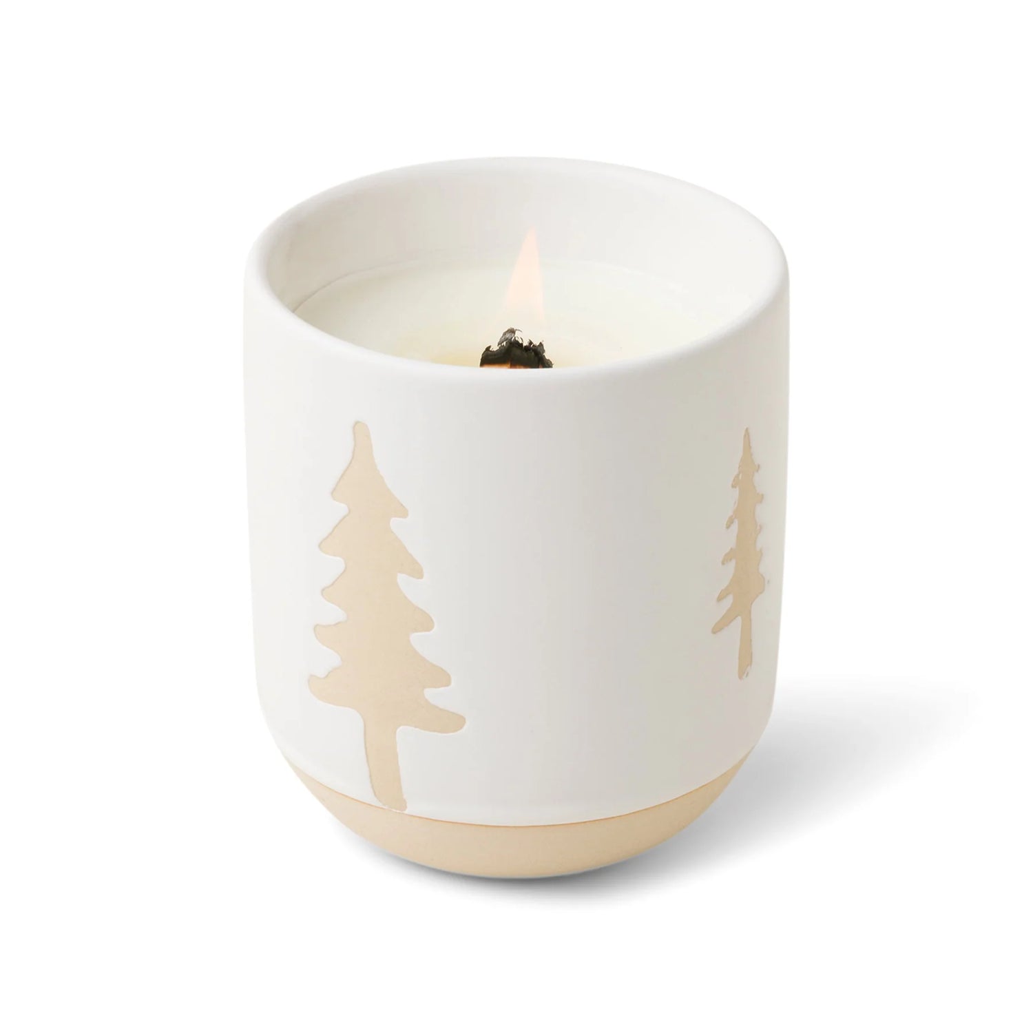 Cypress and Fir Candle - Ceramic White - Reusable Vessel